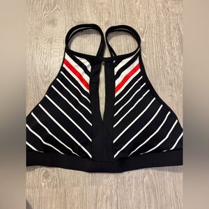 Skye High Neck Chevron Bikini Top